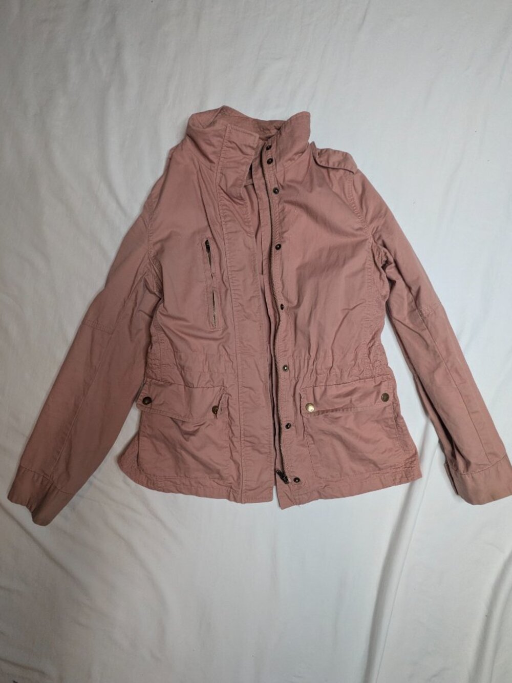 Love Tree Women’s Lightweight Jacket – Size Medium – Blush Pink/Dusty Rose